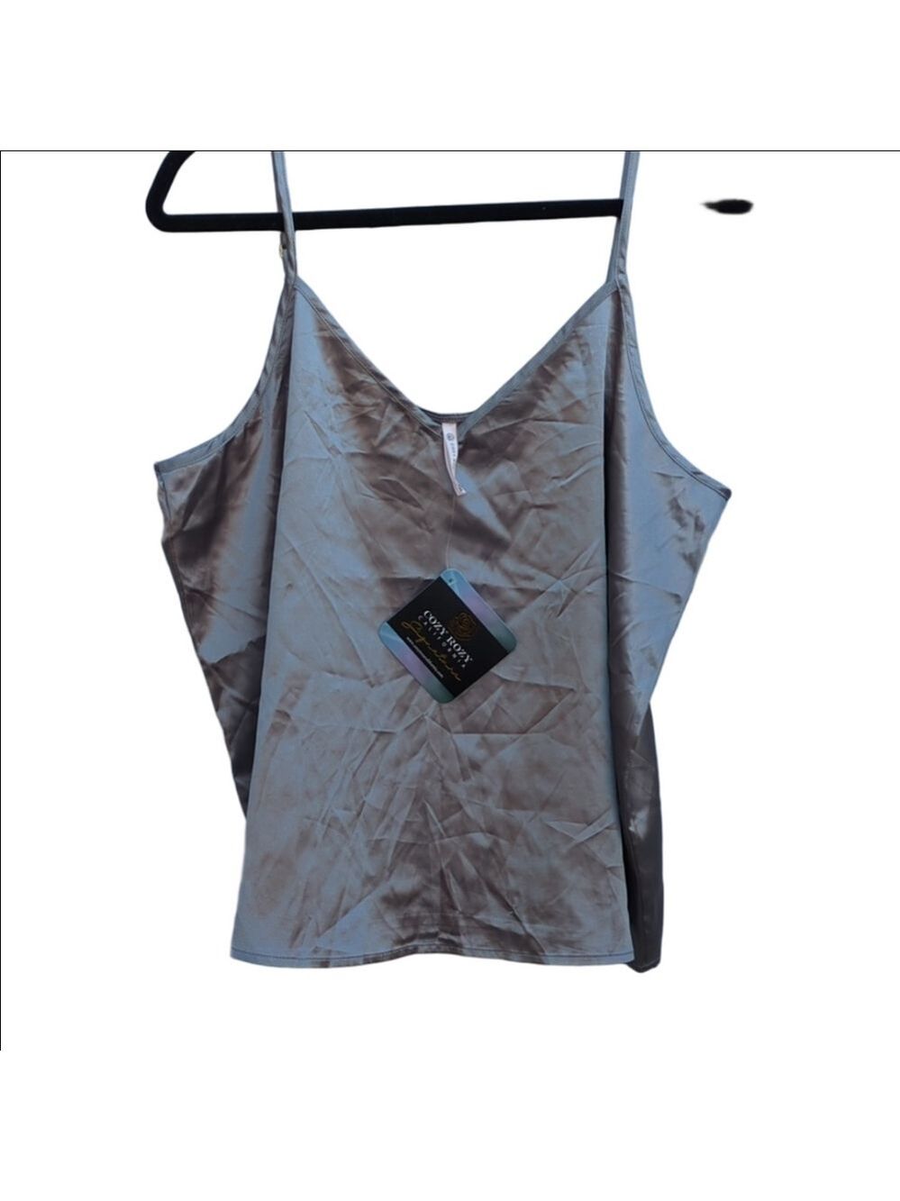 NWT Cozy Rozy Satin Camisole Top, XL